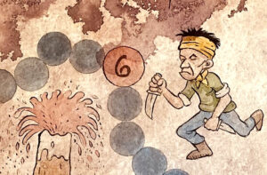 Yksityiskohta pelistä.